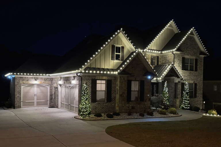 Christmas lighting project image from the Chattahoochee media library