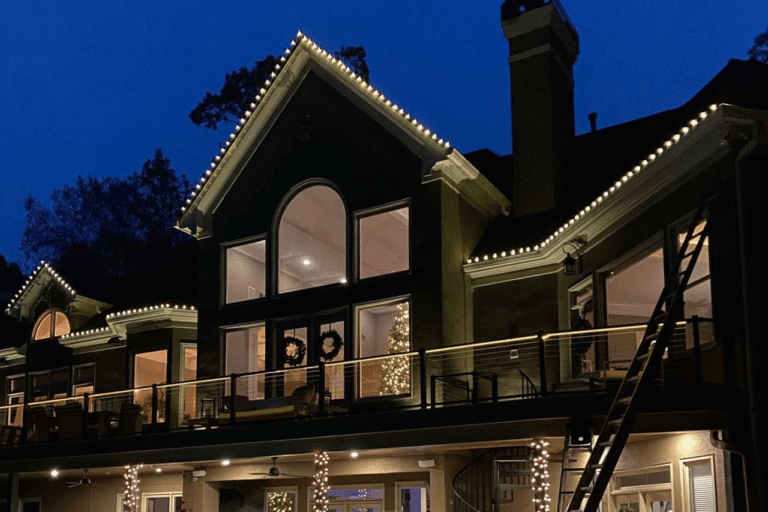 Christmas lighting project image from the Chattahoochee media library